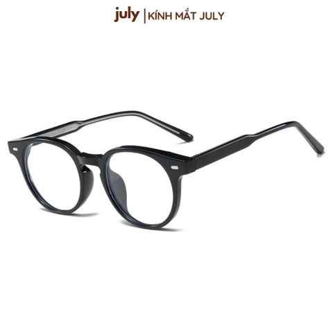 Gọng kính cận nam nữ form tròn cốt kim loại dễ đeo hợp nhiều dáng mặt - Kính Mắt July 8629
