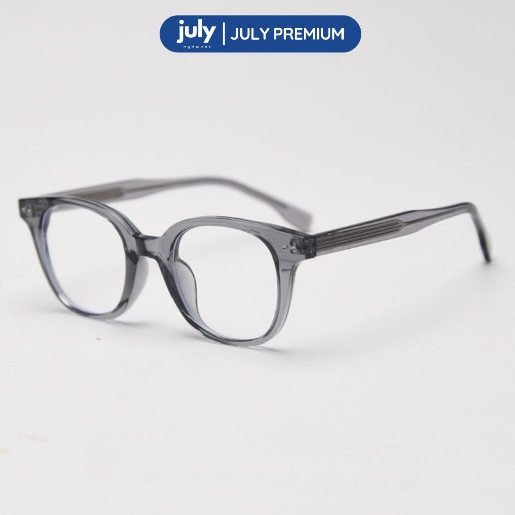 Gọng Kính Cận Nam Nữ Cao Cấp PRINCE form vuông cốt kim loại trẻ trung July Eyewear