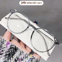 Gọng kính cận nữ mắt tròn kim loại bọc nhựa phong cách Hàn Quốc dễ đeo hợp với nhiều dáng mặt 8610