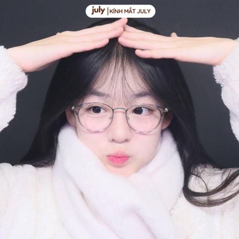 Gọng kính cận nữ mắt mèo kim loại phối nhựa chắc chắn, thời trang dễ đeo hợp với nhiều dáng mặt 8601