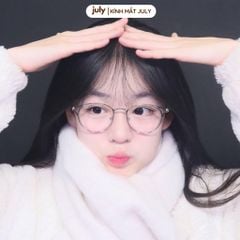 Gọng kính cận nữ mắt mèo kim loại phối nhựa chắc chắn, thời trang dễ đeo hợp với nhiều dáng mặt 8601