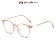 Gọng kính cận nữ form tròn cốt kim loại hợp mọi dáng mặt - Kính Mắt July 8625