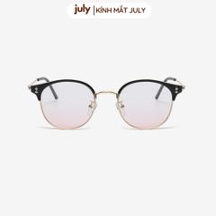 Gọng kính cận nửa viền nam nữ khung kim loại chắc chắn hợp nhiều dáng măt - Kính mắt July 8627