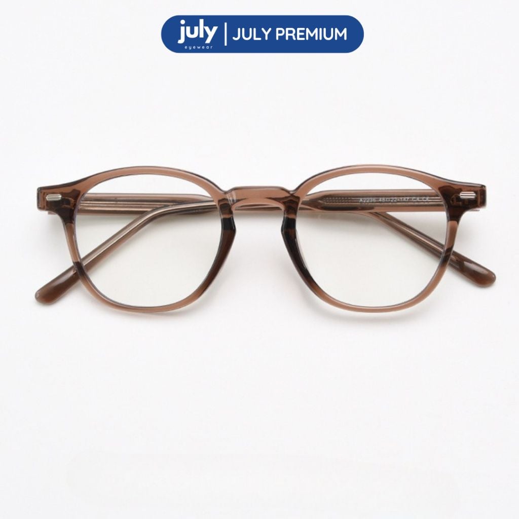 Gọng Kính Cận Nam Nữ AURA form thiên vuông cốt kim loại phối nhựa chắc chắn, trẻ trung hợp nhiều dáng mặt July Eyewear