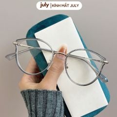 Gọng kính cận nữ mắt mèo kim loại phối nhựa chắc chắn, thời trang dễ đeo mẫu mới 2024 8602