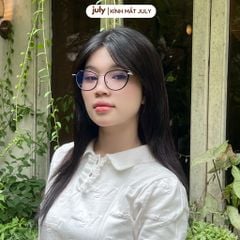 Gọng kính cận mắt mèo nữ chất liệu nhựa phối kim loại cứng cáp kiểu dáng thời trang 8617