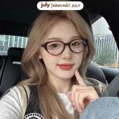 Gọng kính cận nữ kính mắt mèo gọng nhựa phong cách cá tính July Eyewear 8624
