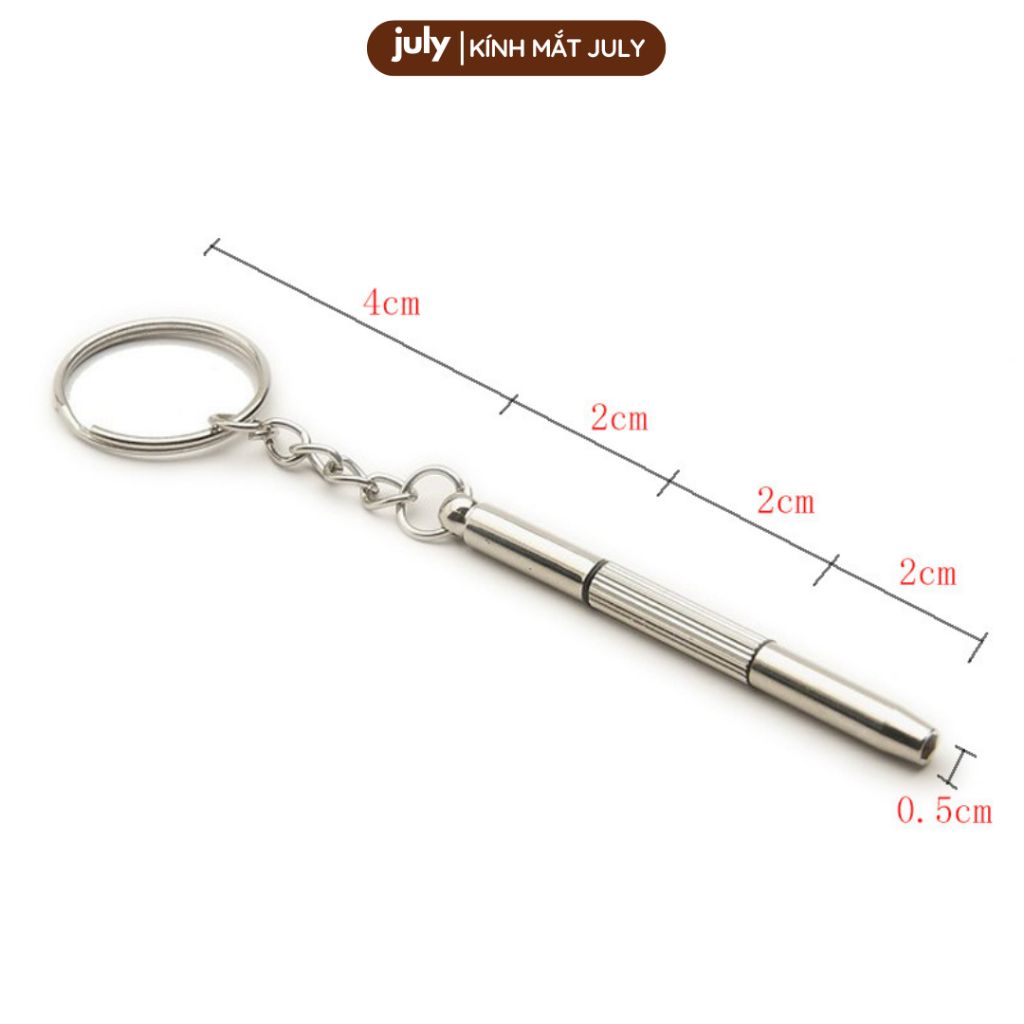 Tua vít mini chỉnh kính đa năng 2 đầu vặn được ốc đồng hồ, điện thoại July Eyewear