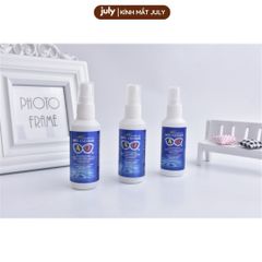 Nước xịt lau mắt kính chuyên dụng dành cho mắt kính, màn hình điện thoại 60ml JULY EYEWEAR giúp mắt kính sạch trong hơn - PK.XLK