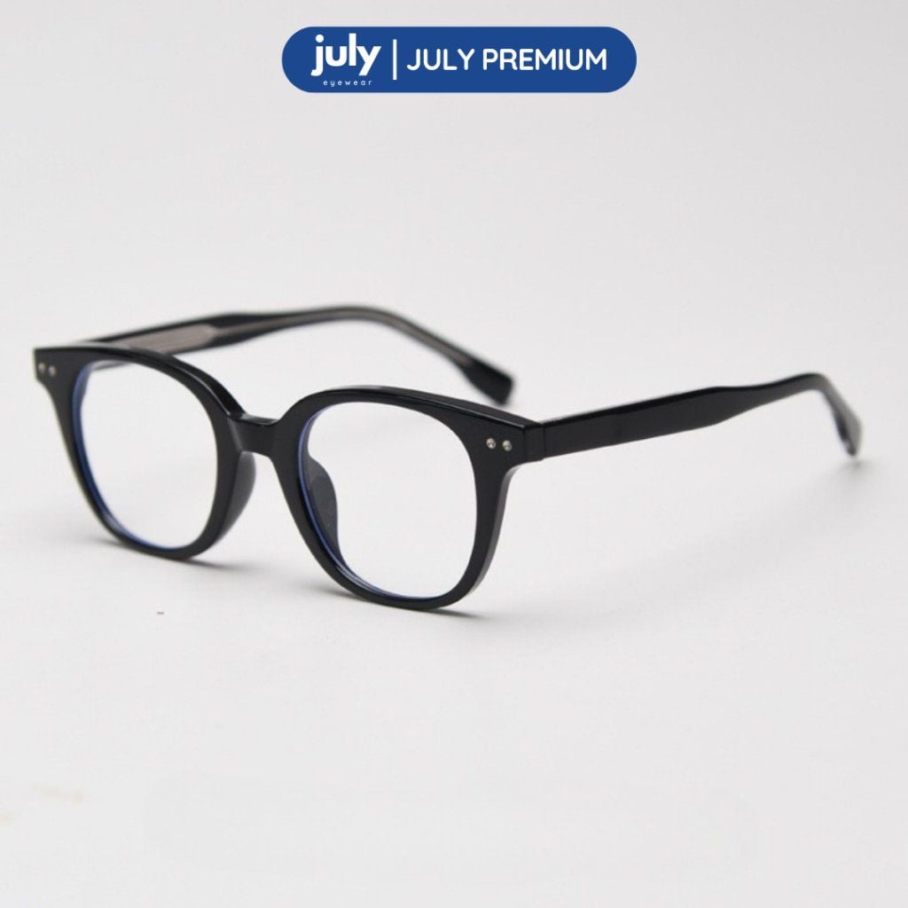 Gọng Kính Cận Nam Nữ Cao Cấp PRINCE form vuông cốt kim loại trẻ trung July Eyewear