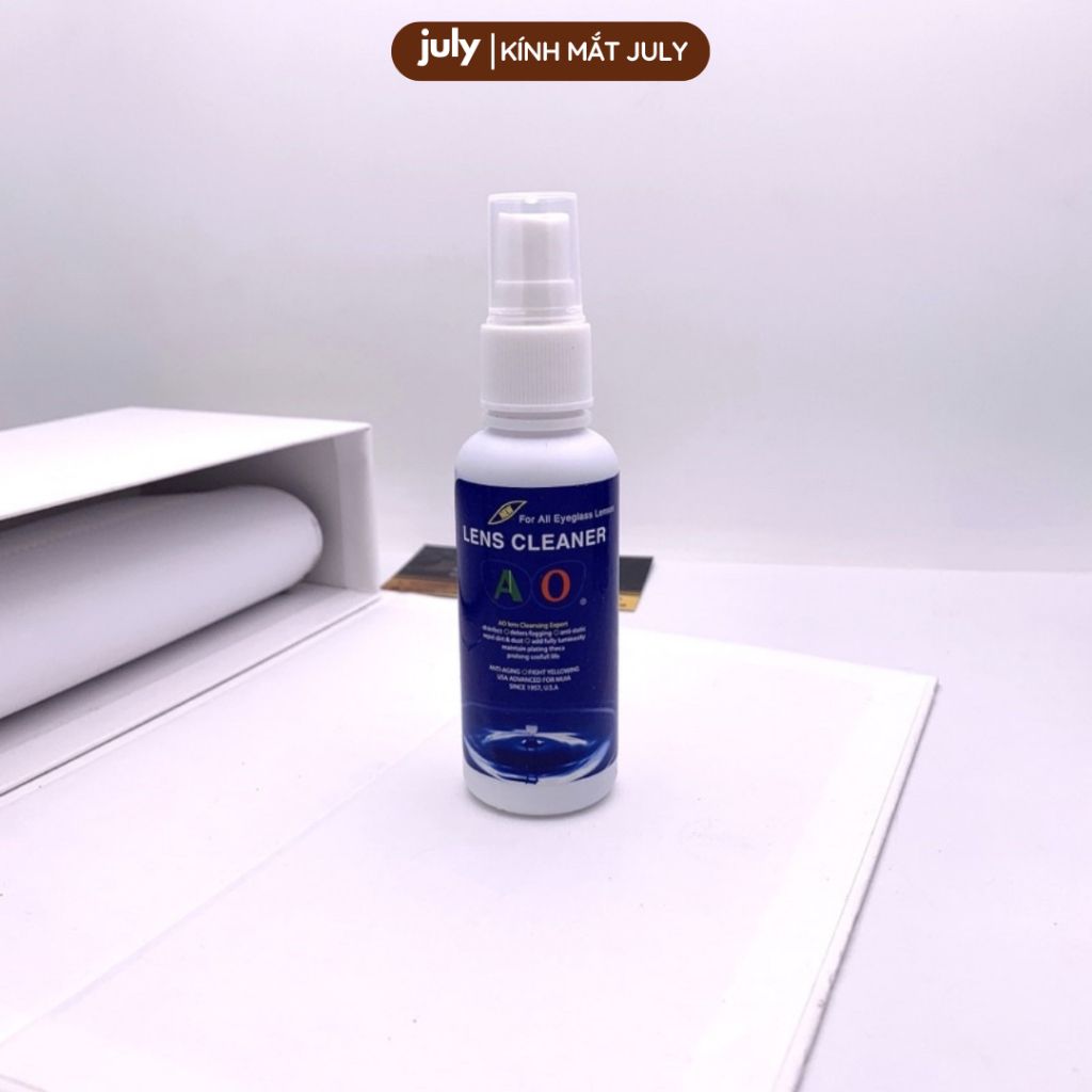 Nước xịt lau mắt kính chuyên dụng dành cho mắt kính, màn hình điện thoại 60ml JULY EYEWEAR giúp mắt kính sạch trong hơn - PK.XLK