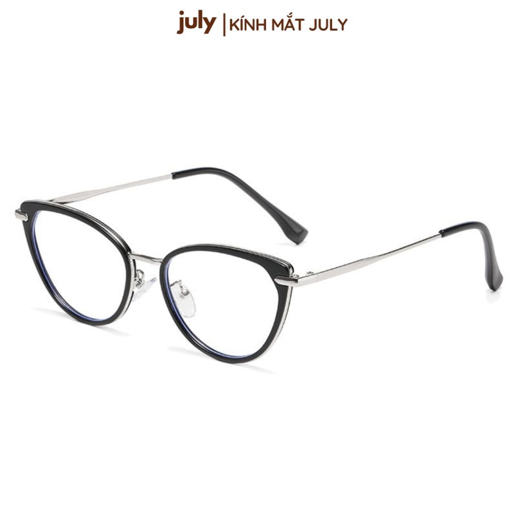 Gọng kính cận mắt mèo nữ chất liệu nhựa phối kim loại cứng cáp kiểu dáng thời trang 8617