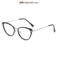 Gọng kính cận mắt mèo nữ chất liệu nhựa phối kim loại cứng cáp kiểu dáng thời trang 8617