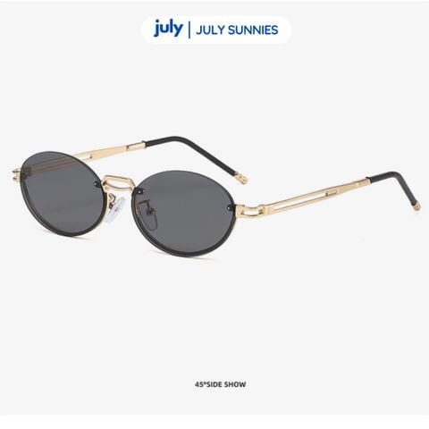 Kính Mát Nữ LYRIS Form Oval Khung Kim Loại Cá Tính Kính Râm July Eyewear Sunnies
