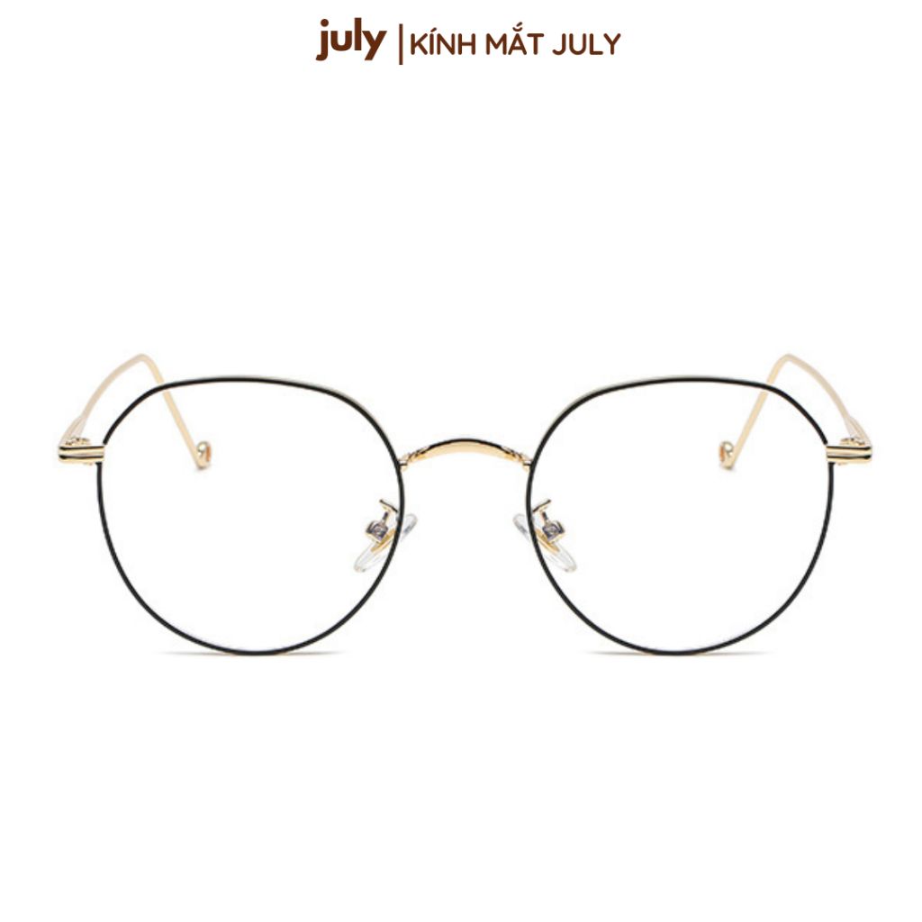 Gọng kính cận đa giác nữ kim loại mảnh không gỉ chắc chắn, thời trang 8623 July Eyewear
