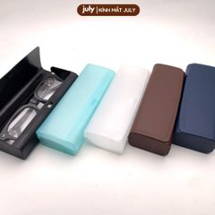 Hộp đựng kính cận nhựa dẻo dáng vuông trơn July Eyewear - PK.HOP