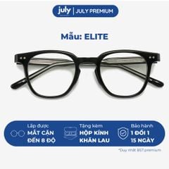 Gọng Kính Cận Cao Cấp Nam Nữ ELITE Form chữ nhật cốt kim loại chắc chắn hợp mặt vừa và to