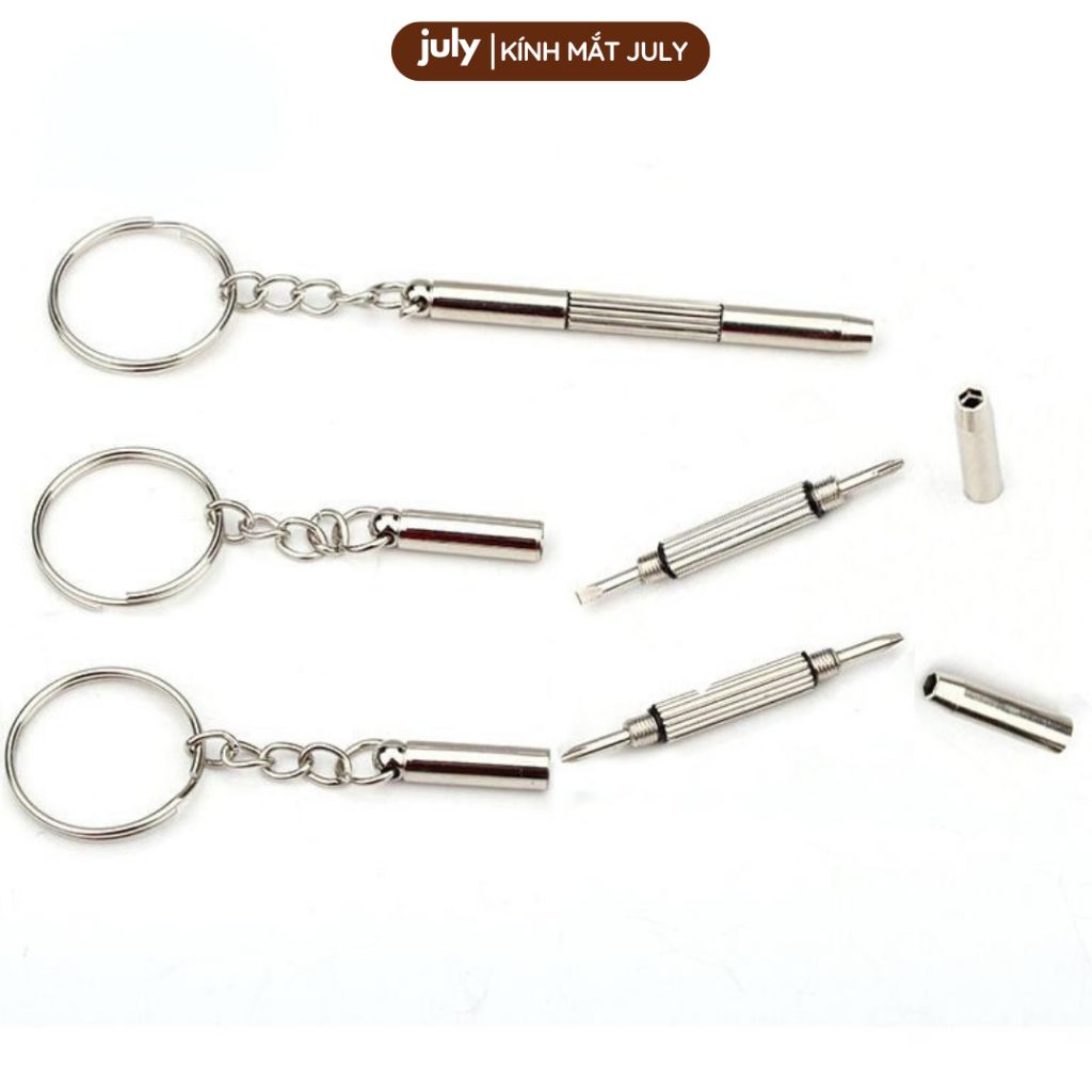 Tua vít mini chỉnh kính đa năng 2 đầu vặn được ốc đồng hồ, điện thoại July Eyewear