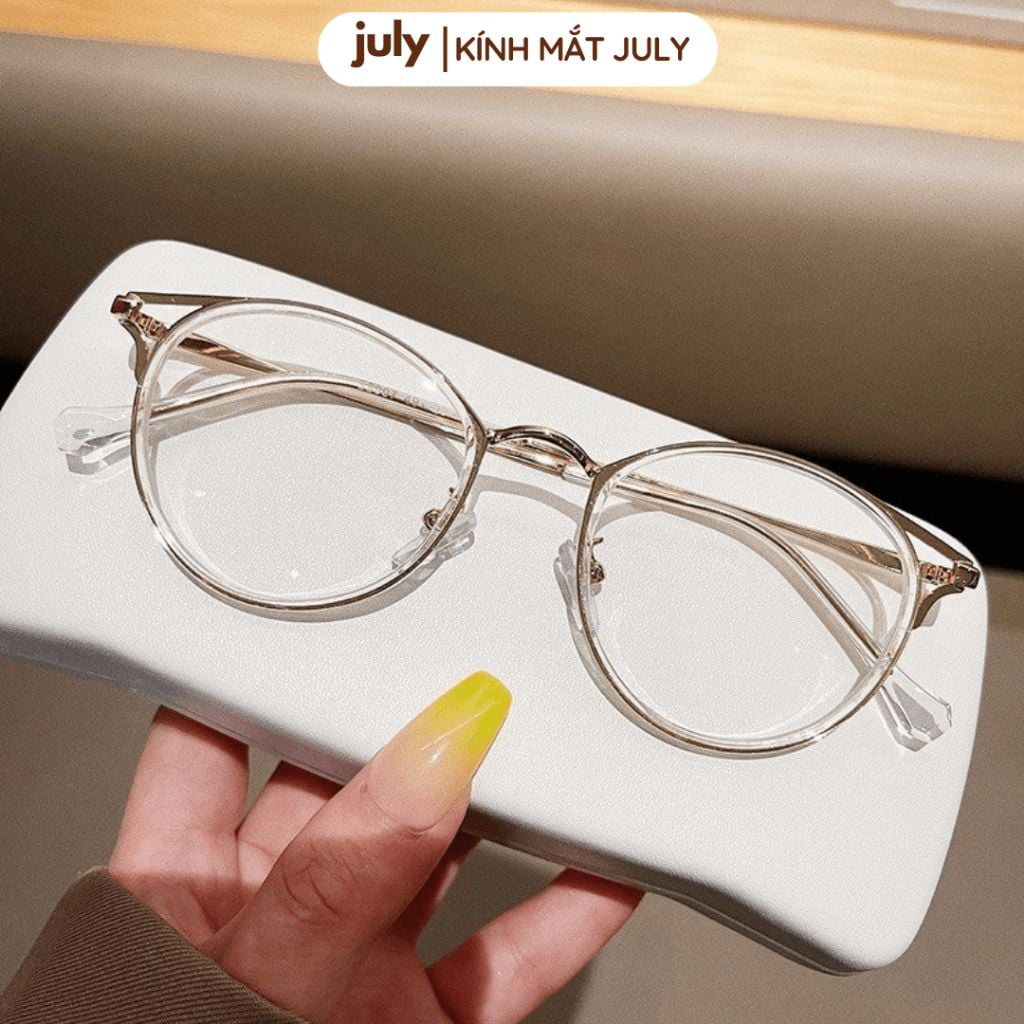 Gọng kính cận nữ mắt mèo kim loại phối nhựa chắc chắn, thời trang dễ đeo hợp với nhiều dáng mặt 8601