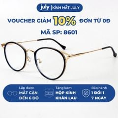 Gọng kính cận nữ mắt mèo kim loại phối nhựa chắc chắn, thời trang dễ đeo hợp với nhiều dáng mặt 8601