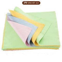 Khăn lau kính đa năng chuyên dụng lau mắt kính, lau màn hình điện thoại, máy tính vải siêu mềm mịn July Eyewear - PK.KHAN