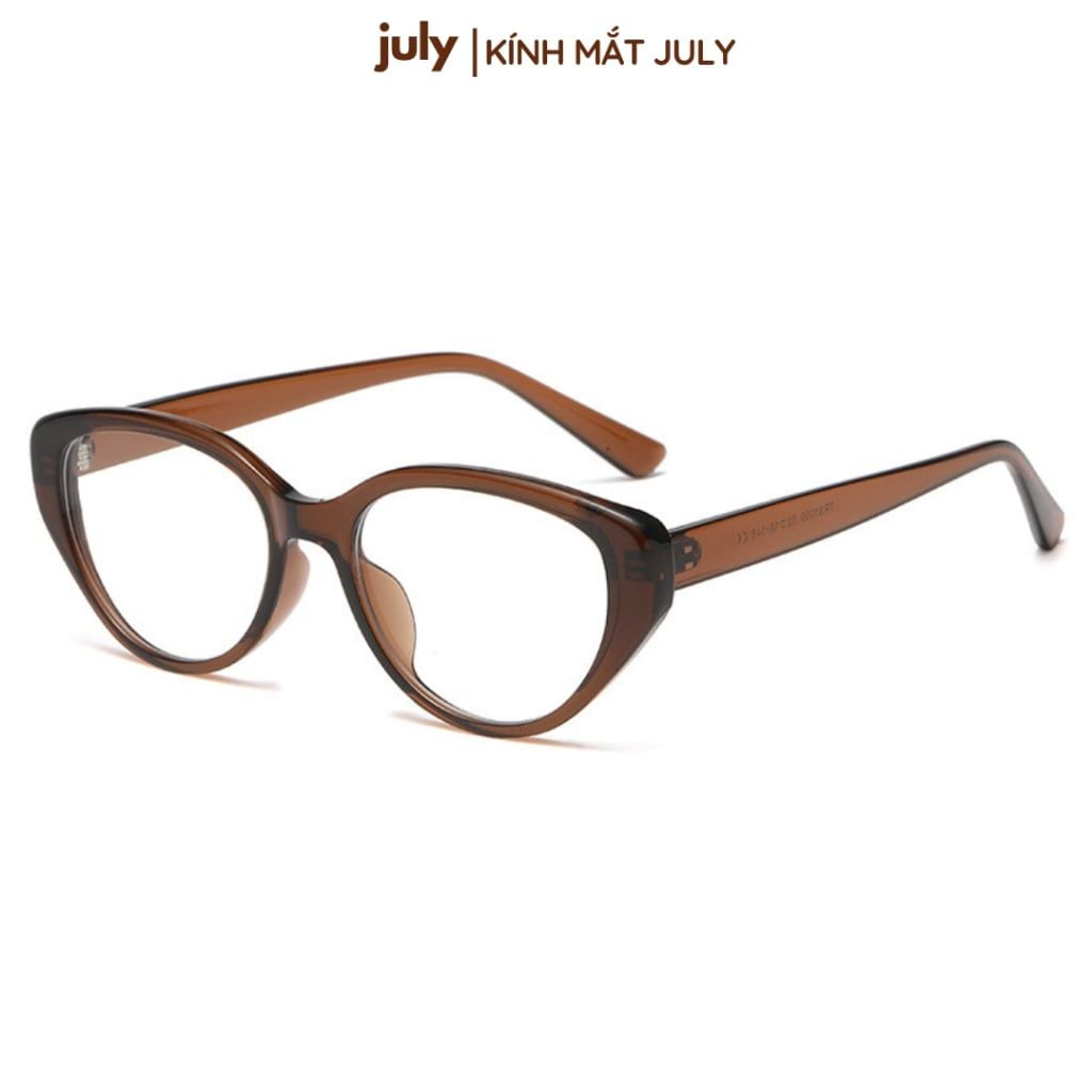 Gọng kính cận nữ kính mắt mèo gọng nhựa phong cách cá tính July Eyewear 8624