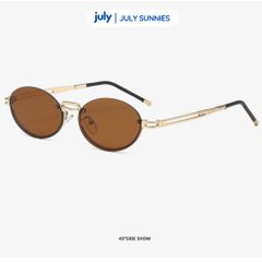 Kính Mát Nữ LYRIS Form Oval Khung Kim Loại Cá Tính Kính Râm July Eyewear Sunnies