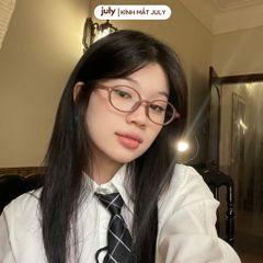 Gọng kính cận nữ dáng oval phong cách Hàn Quốc trẻ trung 8616