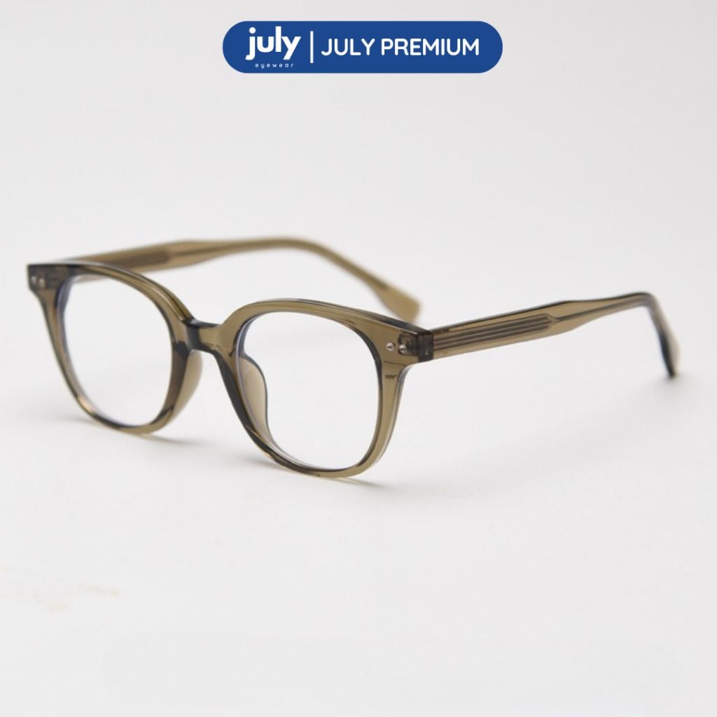 Gọng Kính Cận Nam Nữ Cao Cấp PRINCE form vuông cốt kim loại trẻ trung July Eyewear