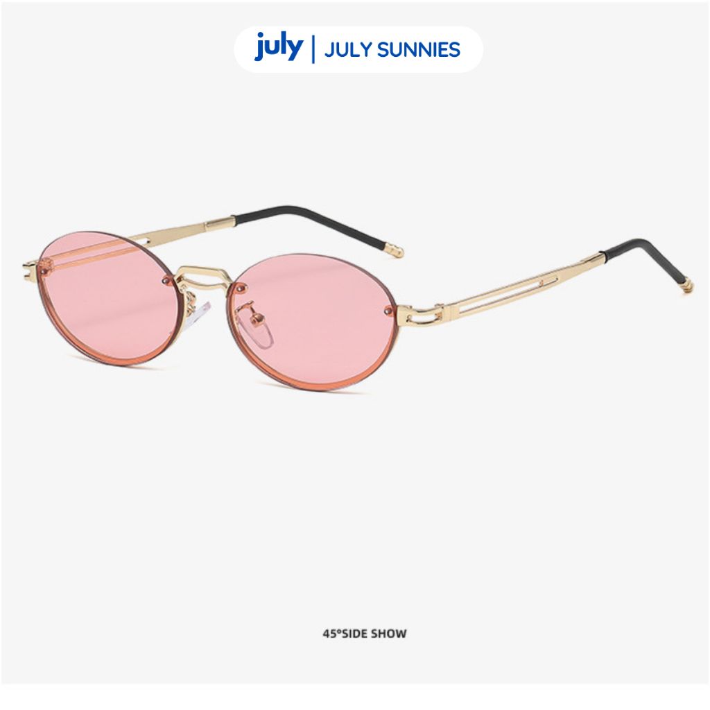 Kính Mát Nữ LYRIS Form Oval Khung Kim Loại Cá Tính Kính Râm July Eyewear Sunnies