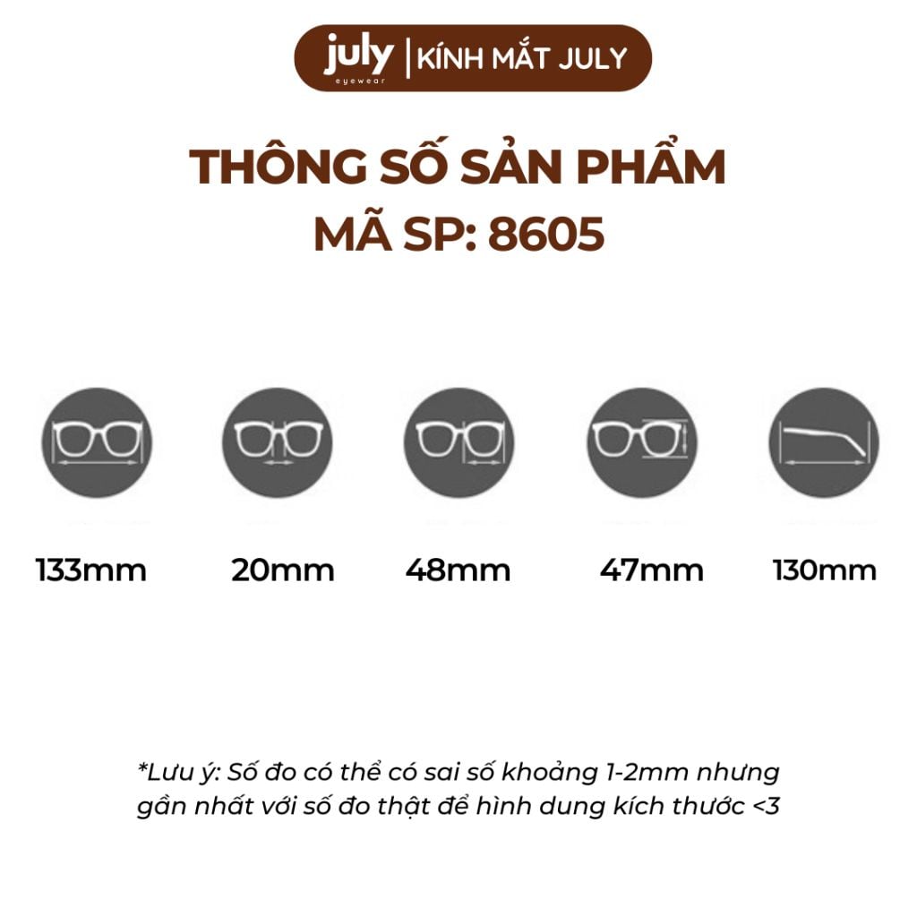 Gọng kính cận nữ oval thiên vuông lõi kim loại bọc nhựa chắc chắn, bền bỉ hợp nhiều dáng mặt 8605