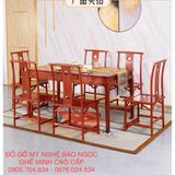  BỘ BÀN ĂN CHỮ NHẬT GHẾ MINH 