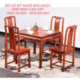  BỘ BÀN ĂN VUÔNG GHẾ MINH BAV01 