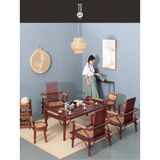  Bộ bàn trà ghế Minh song nan cổ 