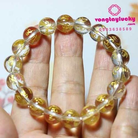 vòng tay khắc kinh Phật, vòng tay thần chú, vòng tay trừ tà, vòng tay đá thạch anh trắng, vòng tay nữ, vòng tay khắc Om Ma Ni Pademe Hum, vòng tay may mắn, vòng tay bình an