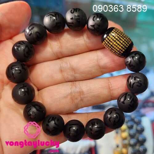 vòng tay mệnh thủy, vòng tay may mắn, vòng tay đá núi lửa, vòng tay đá đen mờ, vòng tay nữ, vòng tay đẹp, vòng tay màu đen, vòng tay khắc kinh Phật vòng tay khắc chú, vòng trừ tà