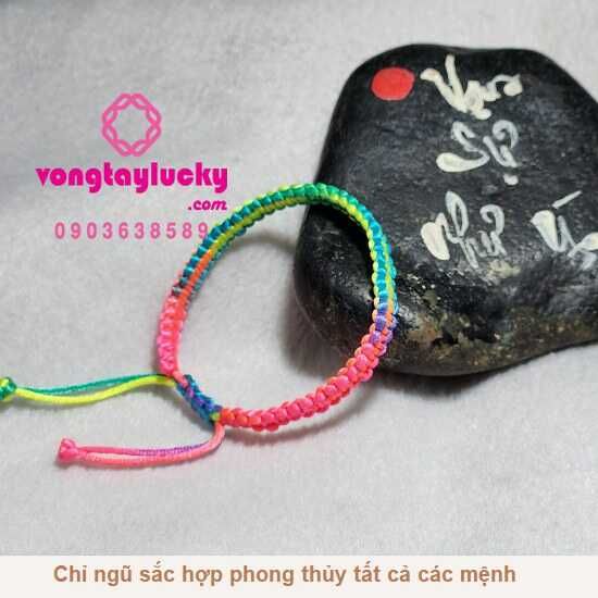 vòng tay ngũ sắc, vòng tay phong thủy, vòng tay may mắn, vòng tay cặp đôi, vòng tay chỉ đỏ