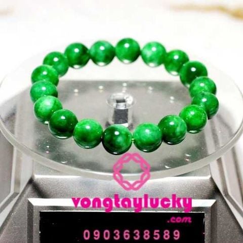 òng tay mệnh mộc, vòng tay màu xanh lá, vòng tay đá cẩm thạch 8li, vòng tay nữ, vòng tay mệnh hỏa, vòng tay đẹp, vòng tay đá xanh lục