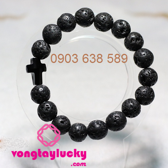 tràng hạt mân côi, chuỗi mân côi, vòng tay mệnh thủy, vòng tay công giáo, vòng tay mệnh mộc, đá lava, thánh giá pha lê Áo