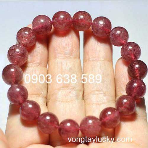 Vòng thạch anh dâu tây