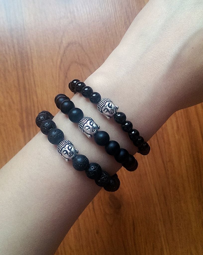 Vòng đeo tay đá lava từ 6li -14li