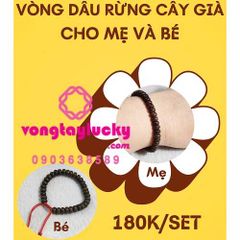 Vòng dâu đeo tay cho mẹ và bé, quà tặng thôi nôi, concung