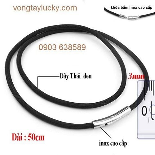 Dâu cổ  vải dù Thái Lan tứ 1.5li-3li màu đen
