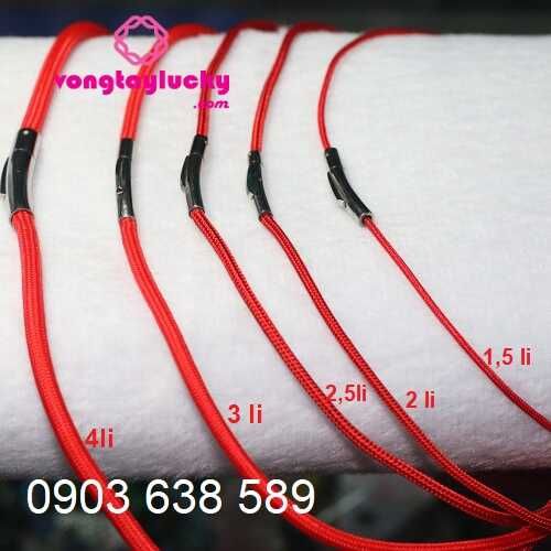 Dây cổ vải dù Thái Lan màu đỏ