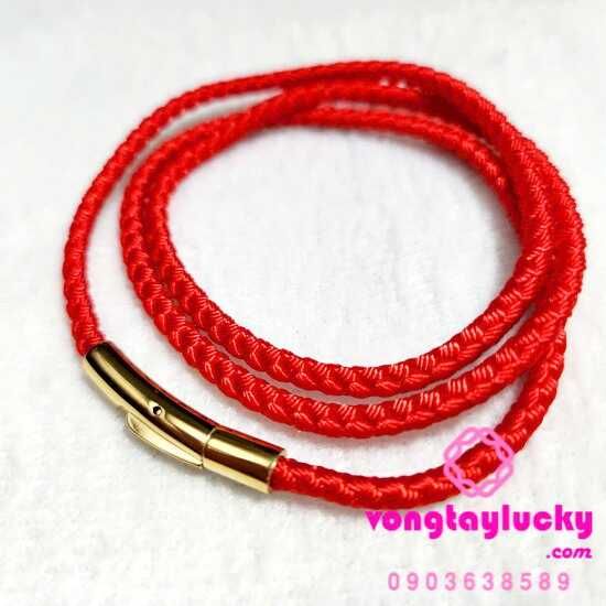 Dây 3 li vải dù bính đen, đỏ xanh lá khóa Thái