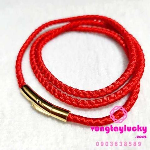 Dây 3 li vải dù bính đen, đỏ xanh lá khóa Thái