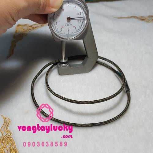 Dây cổ vải dù Thái lan 2.5 li vảy rồng xanh rêu độc, đẹp lạ dài 50cm giá 120K/cái