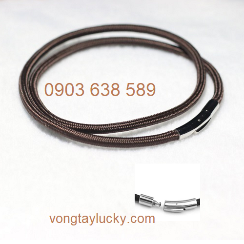 Dây cổ vải dù Thái Lan màu nâu
