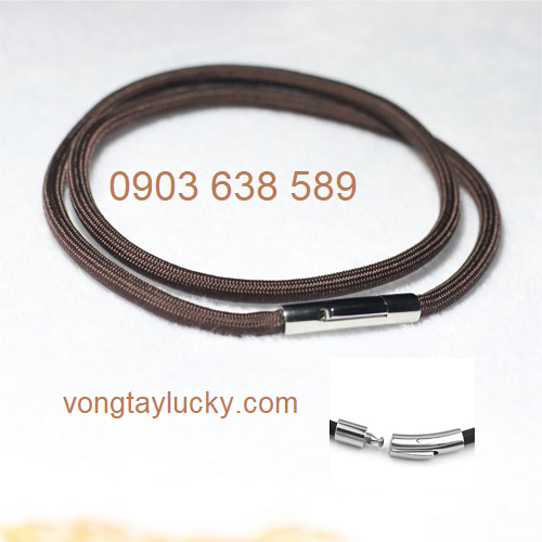 Dây cổ vải dù Thái Lan màu nâu