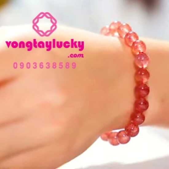 vòng tay đá thạch anh, thạch anh dâu tây, vòng tay đá phong thủy, vòng tay may mắn, vòng tay mệnh hỏa, vòng tay mệnh thổ, vòng tay nữ, thạch anh dâu tây hồng, mua đá thạch anh tự nhiên